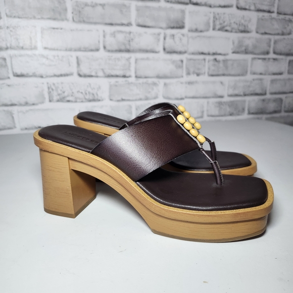 Lucky Brand Shoes - Lucky Brand Women's Mandelina Platform Thong Brown Boho Size 8M